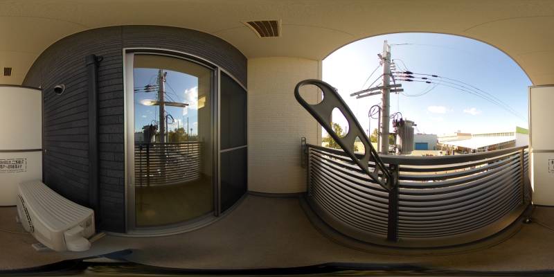 パノラマ画像バルコニー