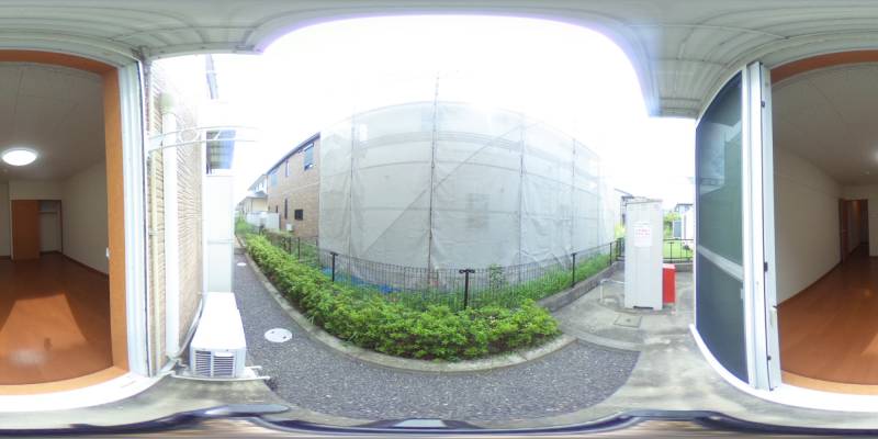 パノラマ画像バルコニー