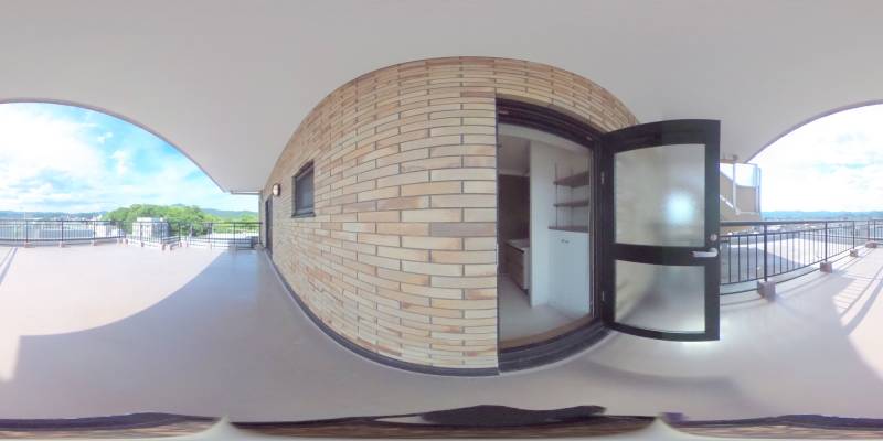 パノラマ画像バルコニー