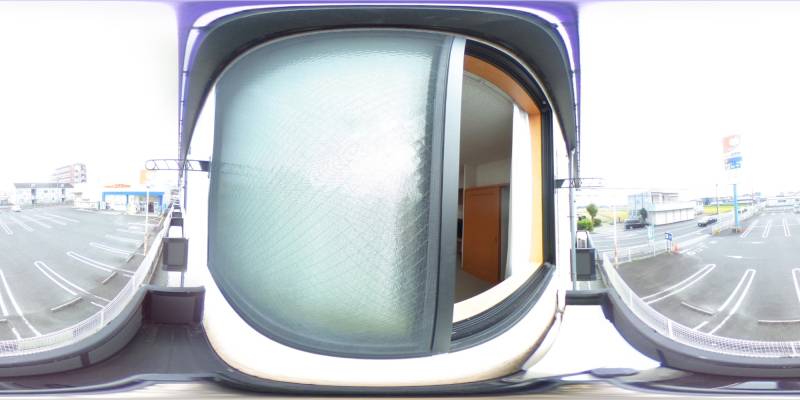 パノラマ画像バルコニー