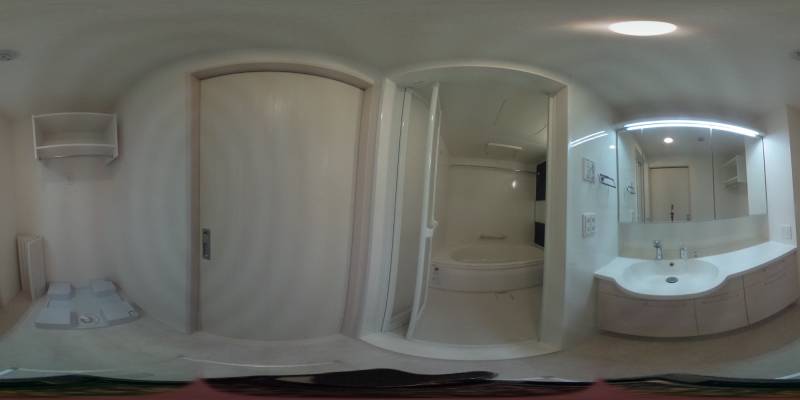 パノラマ画像洗面所