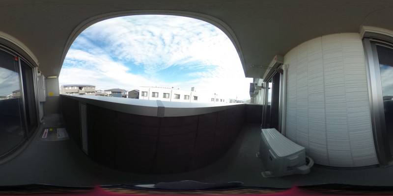 パノラマ画像バルコニー