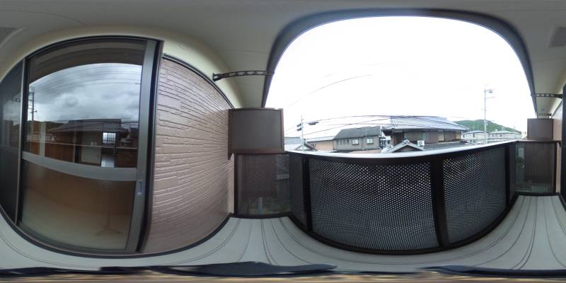 パノラマ画像バルコニー