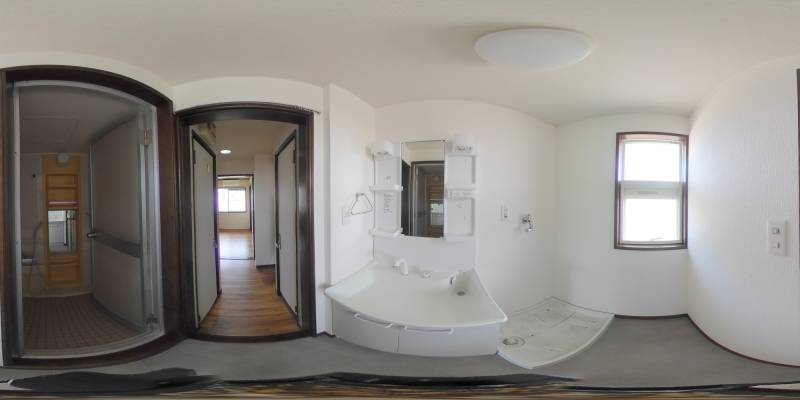 パノラマ画像洗面所