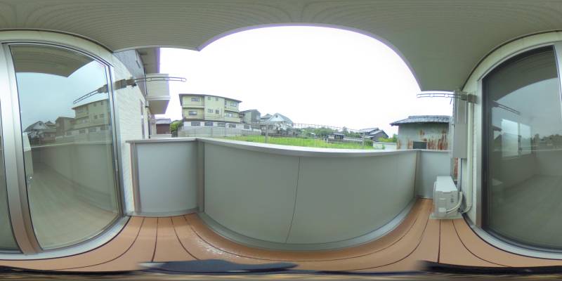 パノラマ画像バルコニー