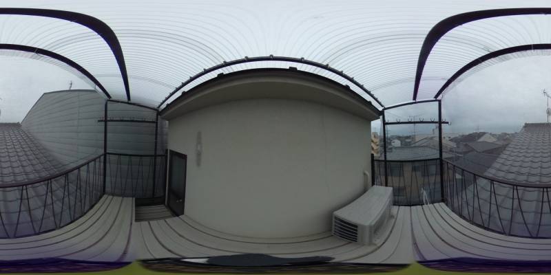 パノラマ画像バルコニー