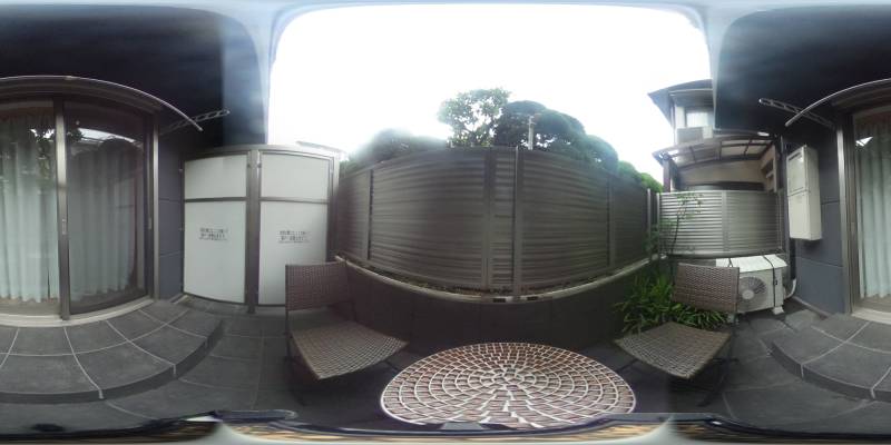 パノラマ画像庭