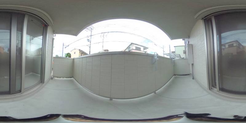 パノラマ画像バルコニー