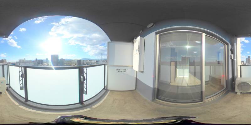 パノラマ画像バルコニー