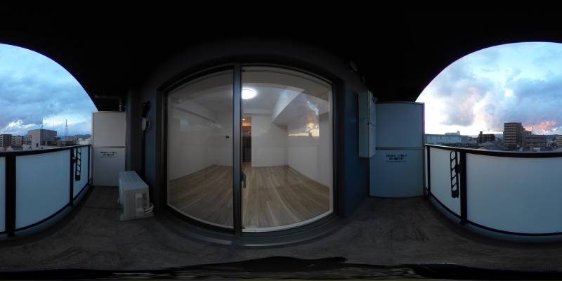 パノラマ画像バルコニー