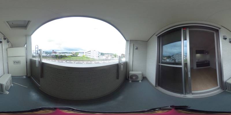 パノラマ画像バルコニー