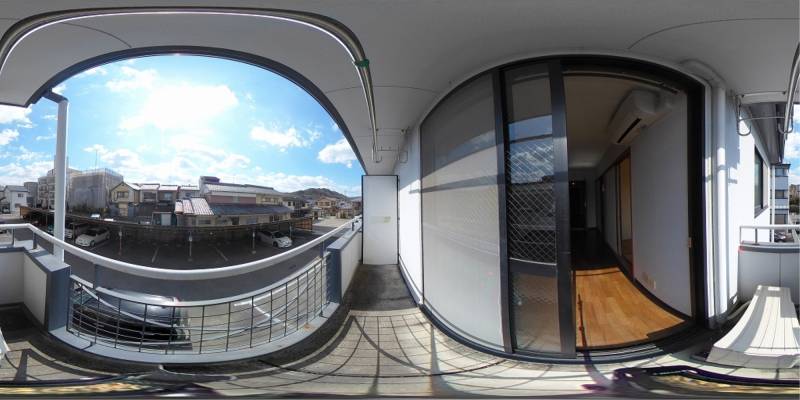 パノラマ画像バルコニー