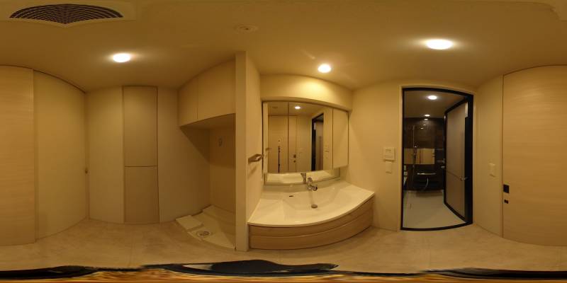 パノラマ画像洗面所