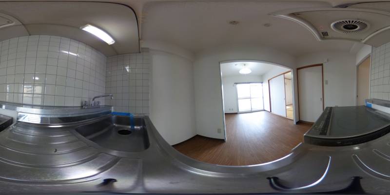 パノラマ画像キッチン