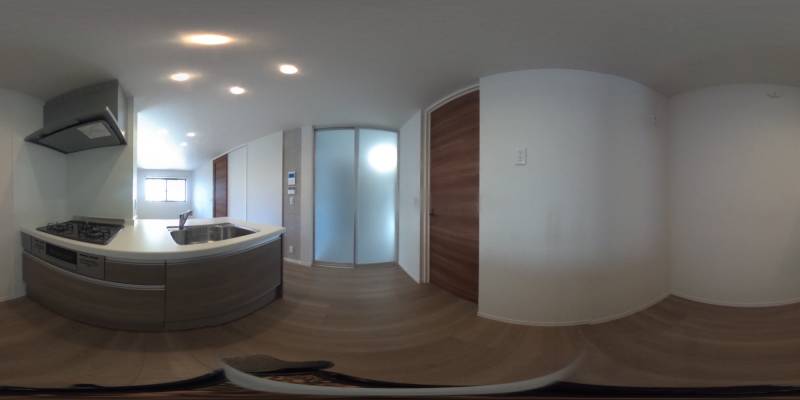 パノラマ画像キッチン