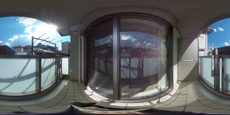 パノラマ画像バルコニー