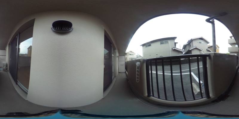 パノラマ画像バルコニー
