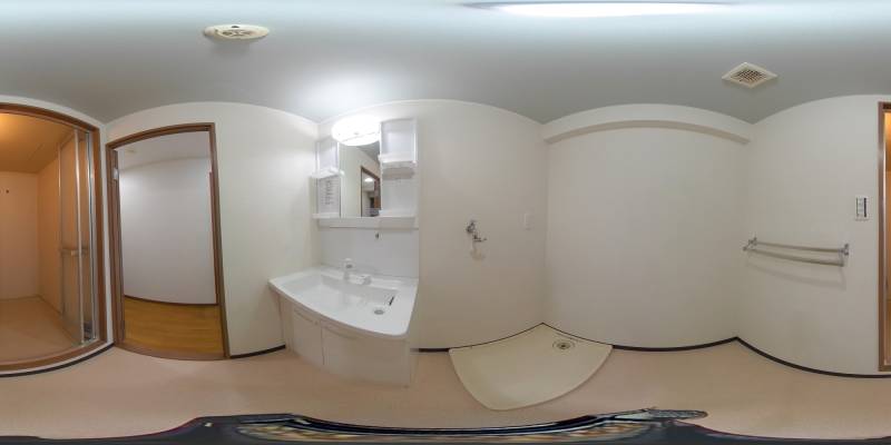 パノラマ画像洗面所