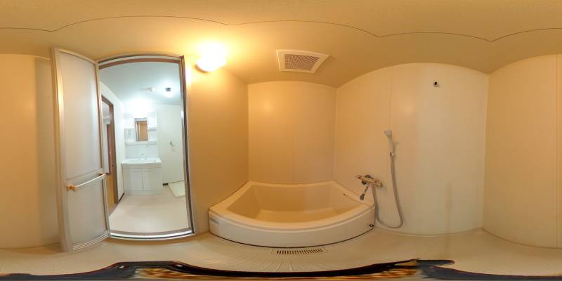 パノラマ画像バスルーム