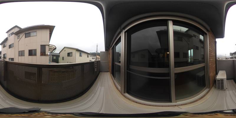 パノラマ画像バルコニー