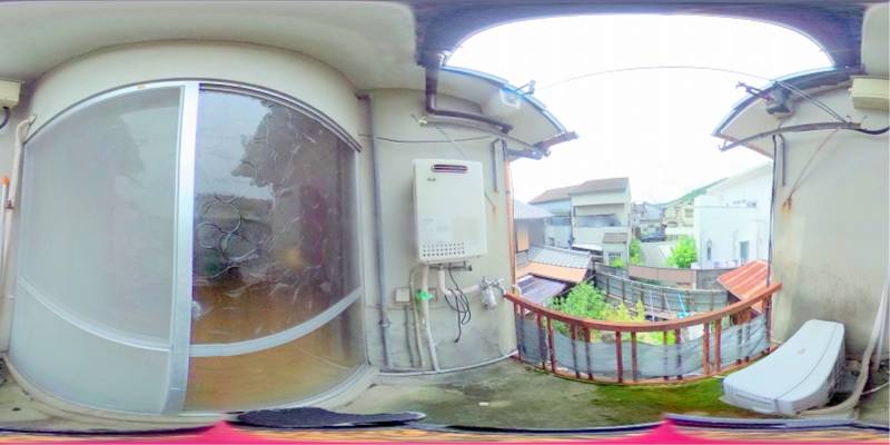 パノラマ画像バルコニー