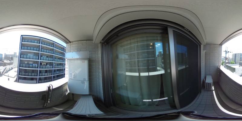 パノラマ画像バルコニー