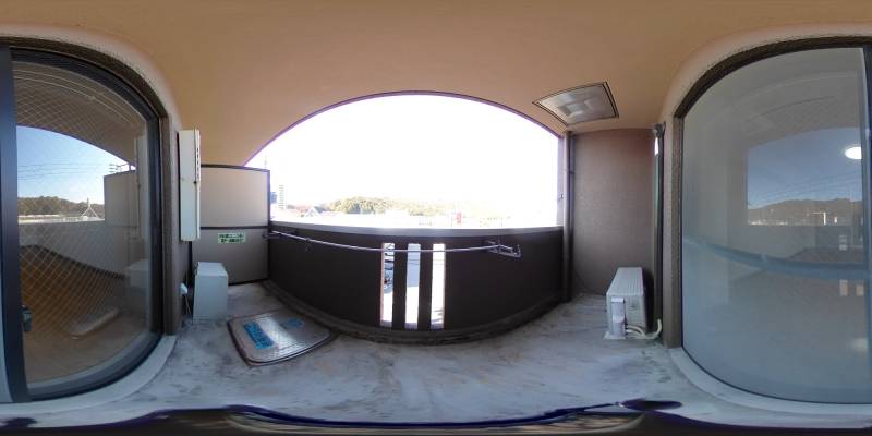 パノラマ画像バルコニー