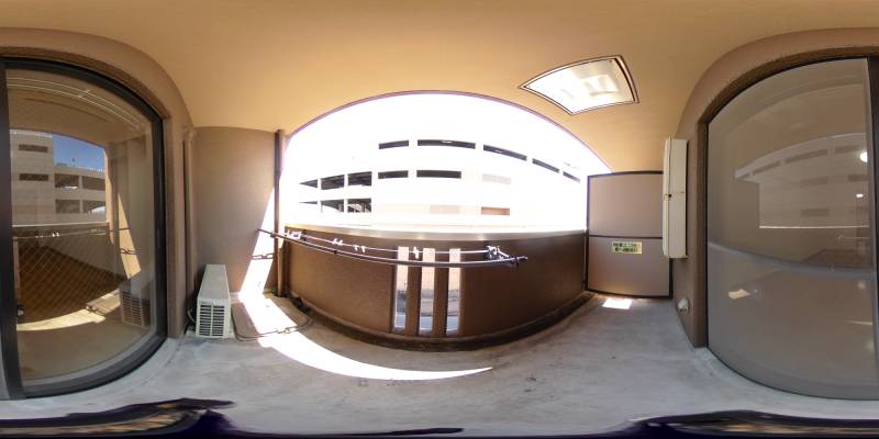 パノラマ画像バルコニー