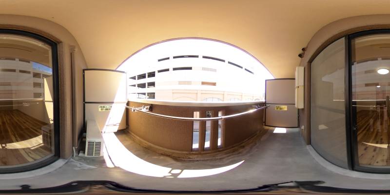 パノラマ画像バルコニー