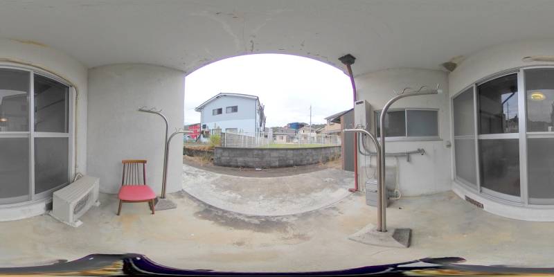 パノラマ画像バルコニー