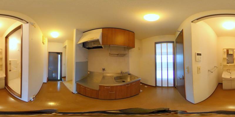 パノラマ画像キッチン