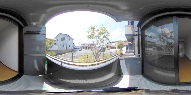 パノラマ画像バルコニー