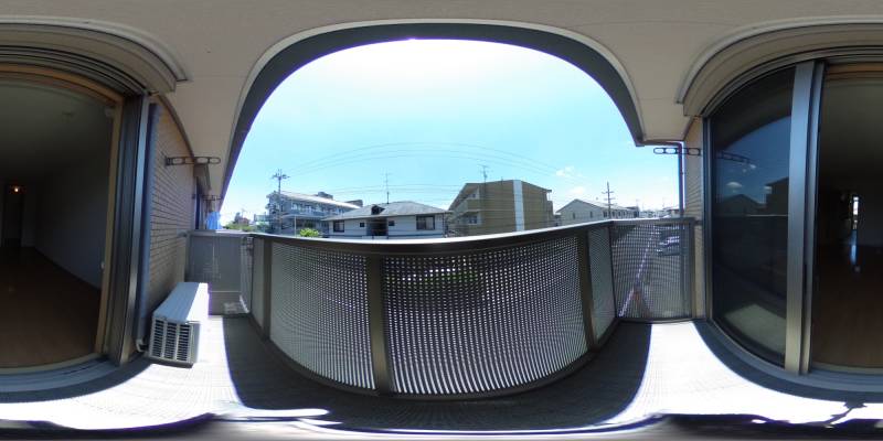 パノラマ画像バルコニー