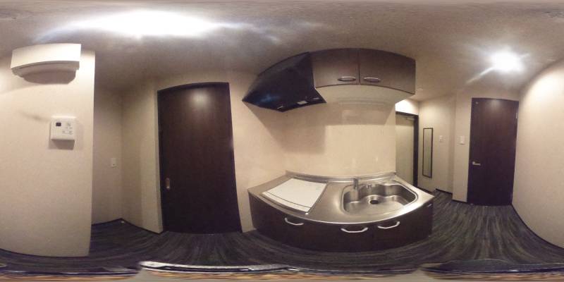 パノラマ画像キッチン