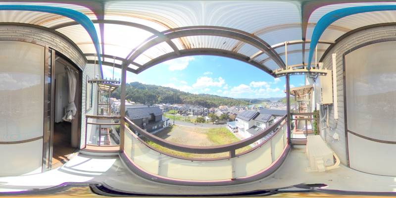 パノラマ画像バルコニー