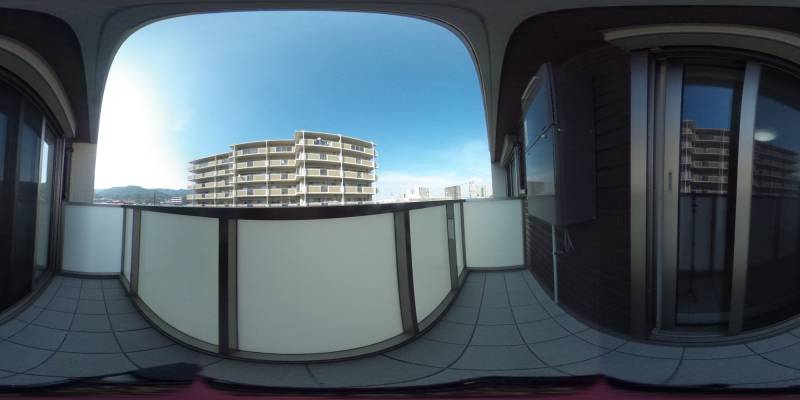 パノラマ画像バルコニー