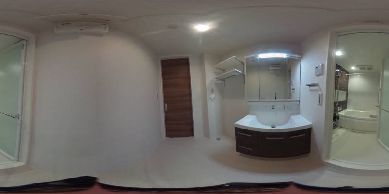 パノラマ画像洗面所