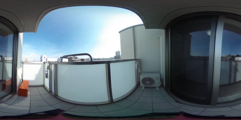 パノラマ画像バルコニー