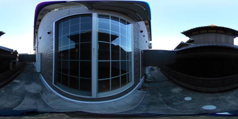 パノラマ画像バルコニー