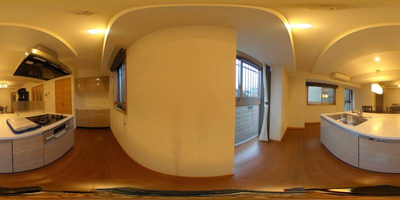 パノラマ画像キッチン
