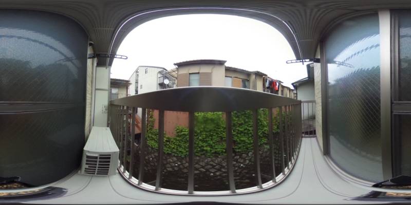 パノラマ画像バルコニー