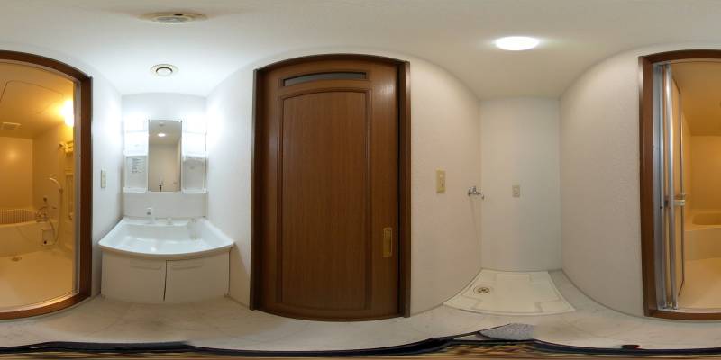 パノラマ画像洗面所