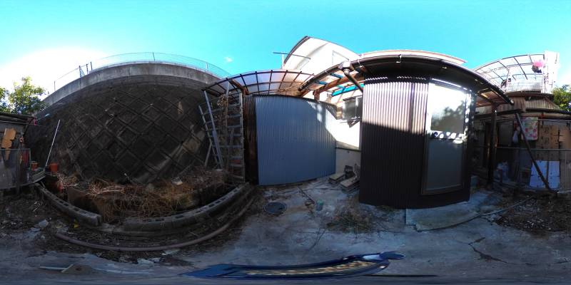 パノラマ画像庭