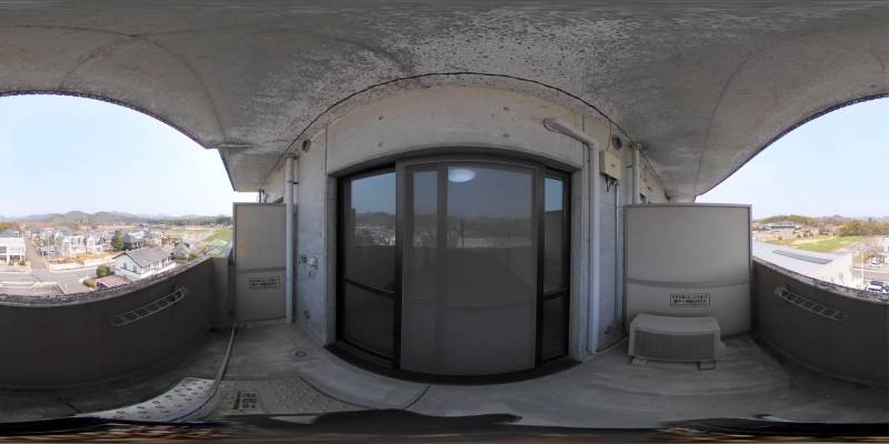 パノラマ画像バルコニー