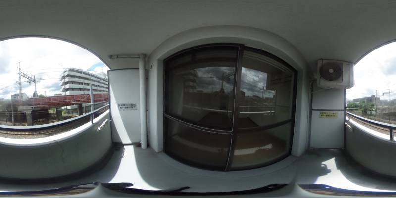 パノラマ画像バルコニー