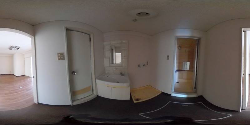 パノラマ画像洗面所