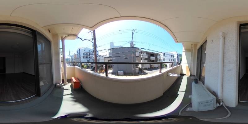 パノラマ画像バルコニー
