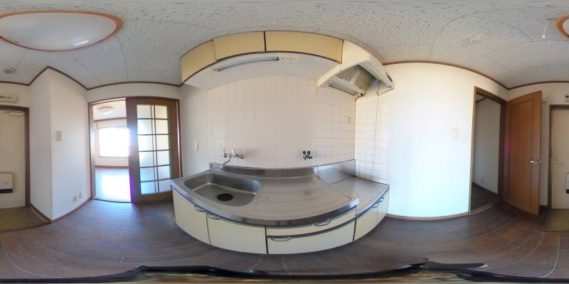 パノラマ画像キッチン