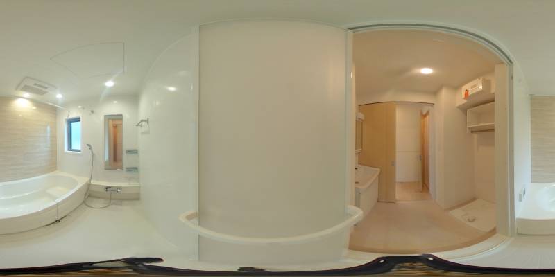 パノラマ画像バスルーム