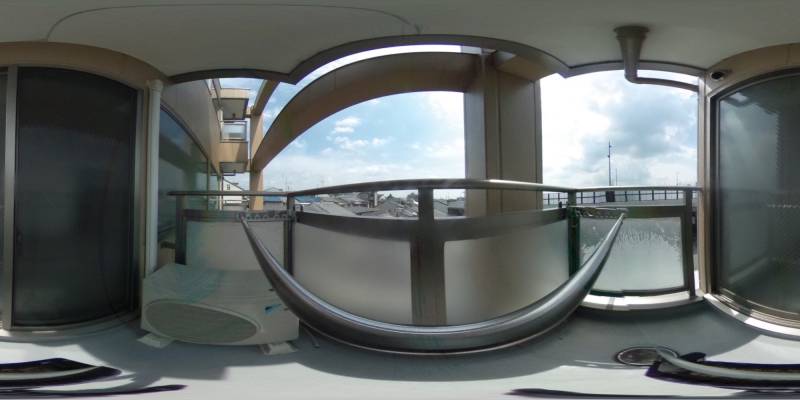 パノラマ画像バルコニー